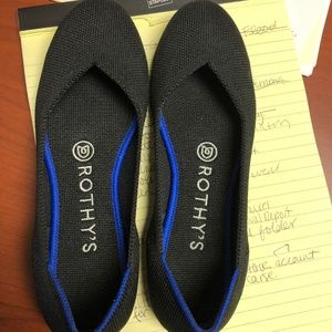 Rothy's Black Flats Size 6